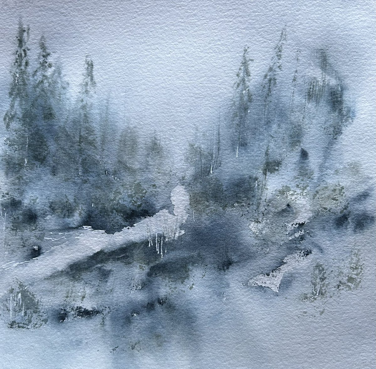 #watercolour #contemporaryart #atmospheric  #landscape  #intuitive