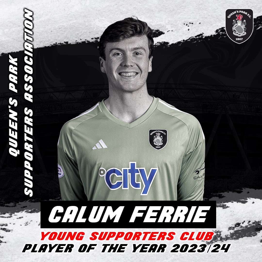 Congratulations to @CalumFerrie44 for winning the QPSA Young Supporters Club Player of the Year. Another great year Cal👏🏼🕷️