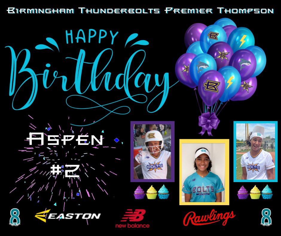 Sending BIG ⚡️ Bolts Birthday 🥳 wishes to our #2 Aspen!!

🧁 Happy Birthday Aspen! 🎉 

#boltsboom⚡️💜🦈