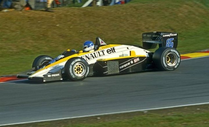 1985 European GP, Brands Hatch 🇬🇧🏁 Derek Warwick 🇬🇧, Renault RE60B #classic #formula1