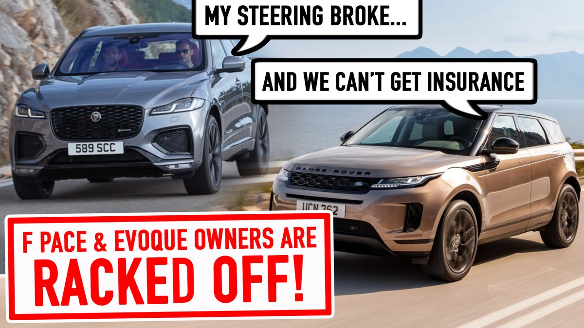 NEW VIDEO...

What is going on at #Jaguar #LandRover #JLR?

F Pace steering racks are leaking, it's a £4-5k fix and it's 6-9 months... and they only replace it with THE SAME LEAKY PART.

Oh, and people STILL can't insure Range Rovers. £26k is a bit much!

youtube.com/watch?v=qaiH94…