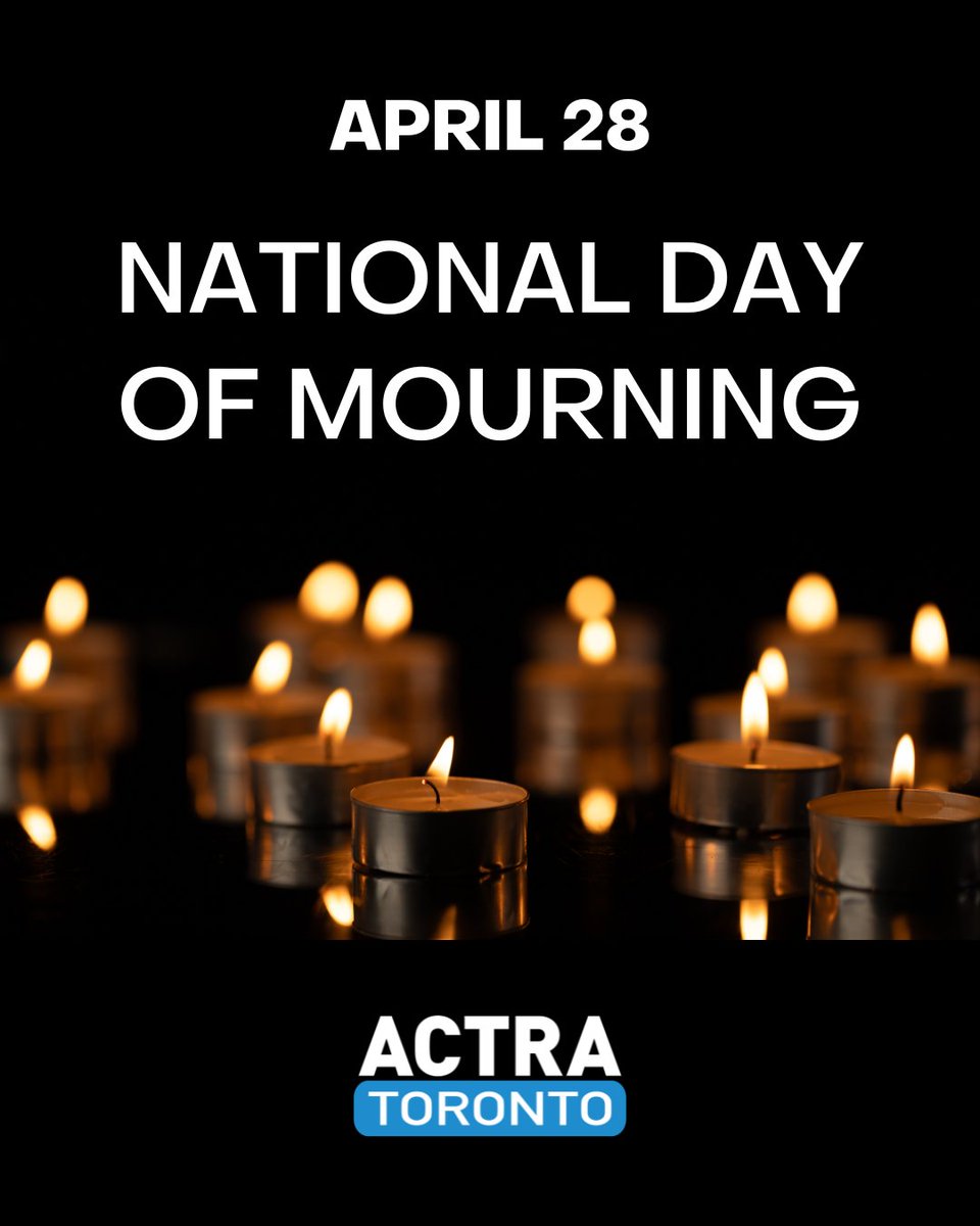 Today is the National #DayOfMourning across Canada. It is a day for us to remember those lives lost or injured due to a workplace tragedy. It is also an opportunity to renew our collective commitments to improving health and safety in the workplace and to preventing further…