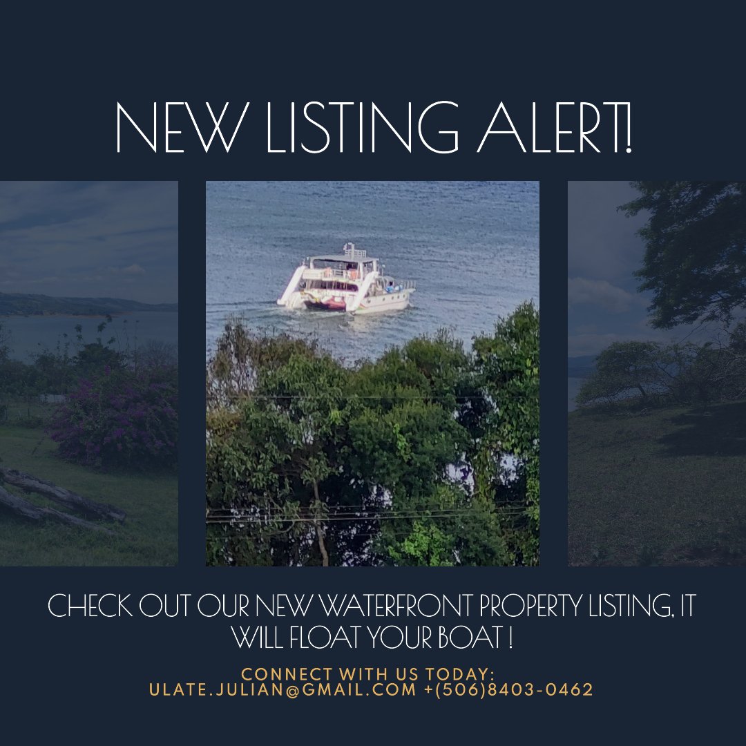 ¡NEW LISTING ALERT! #ad #waterfront #waterfrontproperty #waterfrontpropertyforsale #lakefront #lakefrontproperty #lakearenal #arenal #tronadora #lakepropertyforsale #costarica #costaricaliving #costaricaexpats ¡Connect With Us Today!