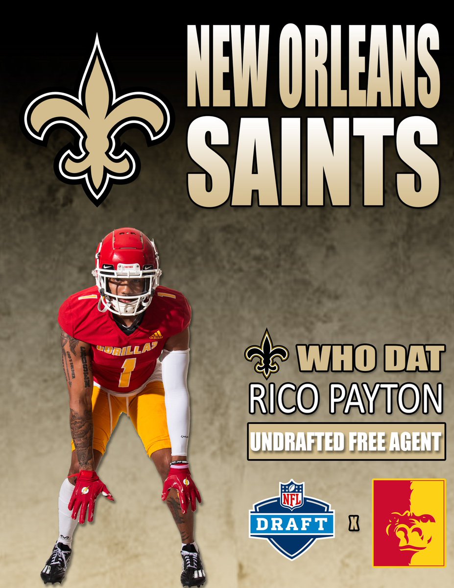 Congratulations to our very own @Rico_Payton1 !!! The Saints got a good one! #KOJ #OAGAAG #WHODAT