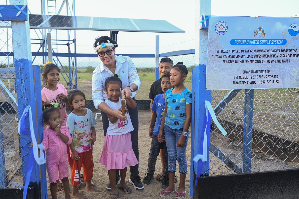 A new well and water supply system was also commissioned in Rupunau village, Deep South Rupununi - Region 9.