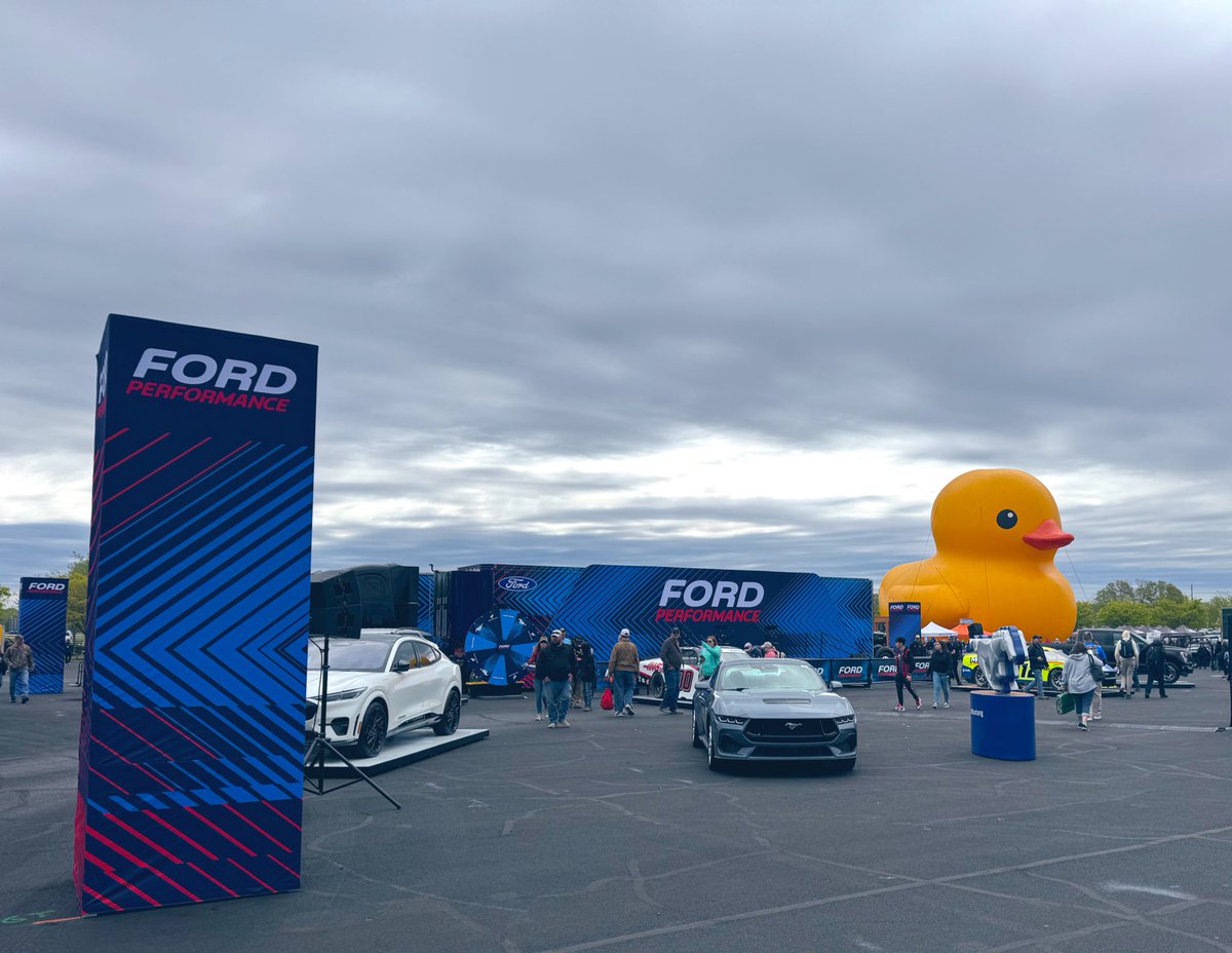 Come out to the @FordPerformance display in the Fan Zone to see @Mc_Driver and @ToddGilliland_ today starting at 11:15am ET. It’s by the rubber ducky. Can’t miss it.