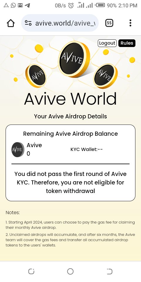 What does this means avive world
I've been receiving this reply since January
@Avive_World 
#AviveCitizens #AviveWorld