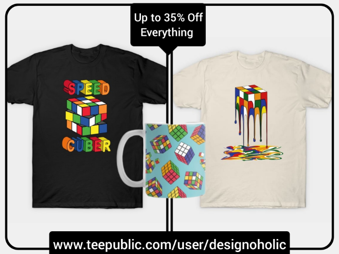Up to 35% Off everything site-wide 
teepublic.com/mug/54352398-r…
teepublic.com/t-shirt/542962…
teepublic.com/t-shirt/380402…
#teepublic #rubikscube #cube #cuber #game #tshirt #tshirts #tanktop #sticker #mug #coffeemug #phonecase #sale #discount #shopping #giftideas