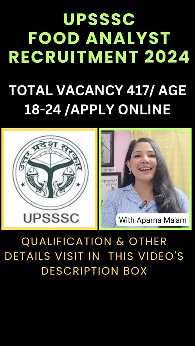 #Upsssc-
#Upssscjunioranalystrecruitment_
#Upssscrecruitment-
#newgovtjobvacancy-
#scholarjobupdates-
#aparnadas-
UPSSSC Junior Analyst Recruitment 2024👇
youtube.com/shorts/9lao4wl…