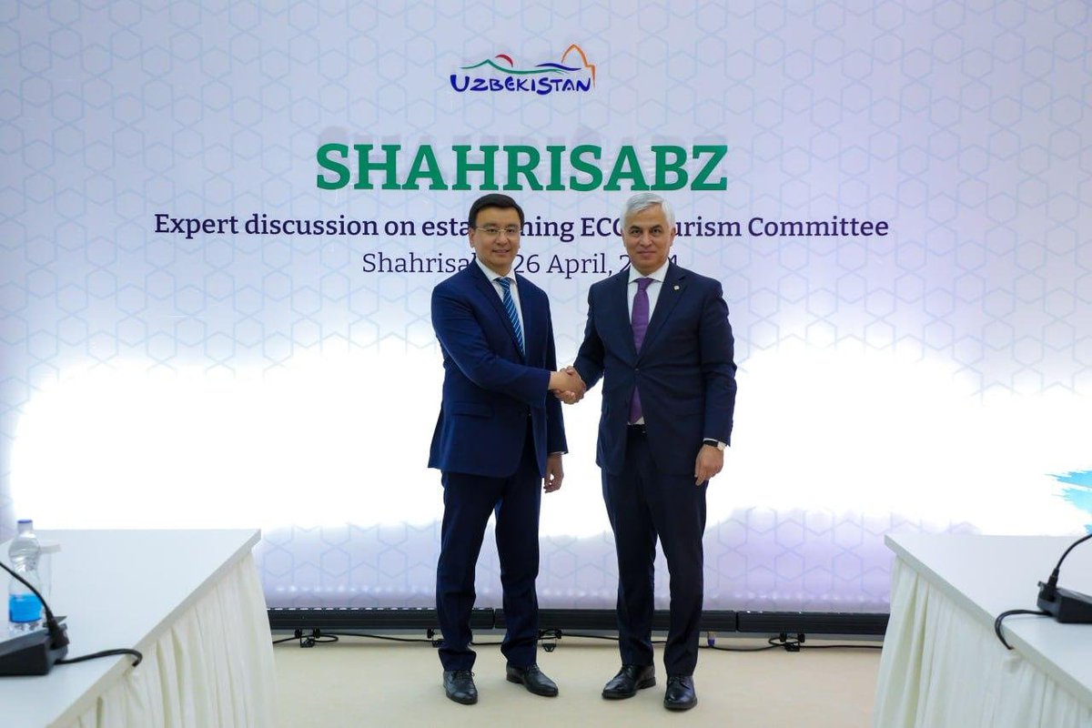 ECO Secretary General Meets with the Chairman of the Tourism Committee of Uzbekistan
eco.int/eco-secretary-…
#ECOTourismCapital2024 #Uzbekistan #Shahrisabz #TourismDiplomacy