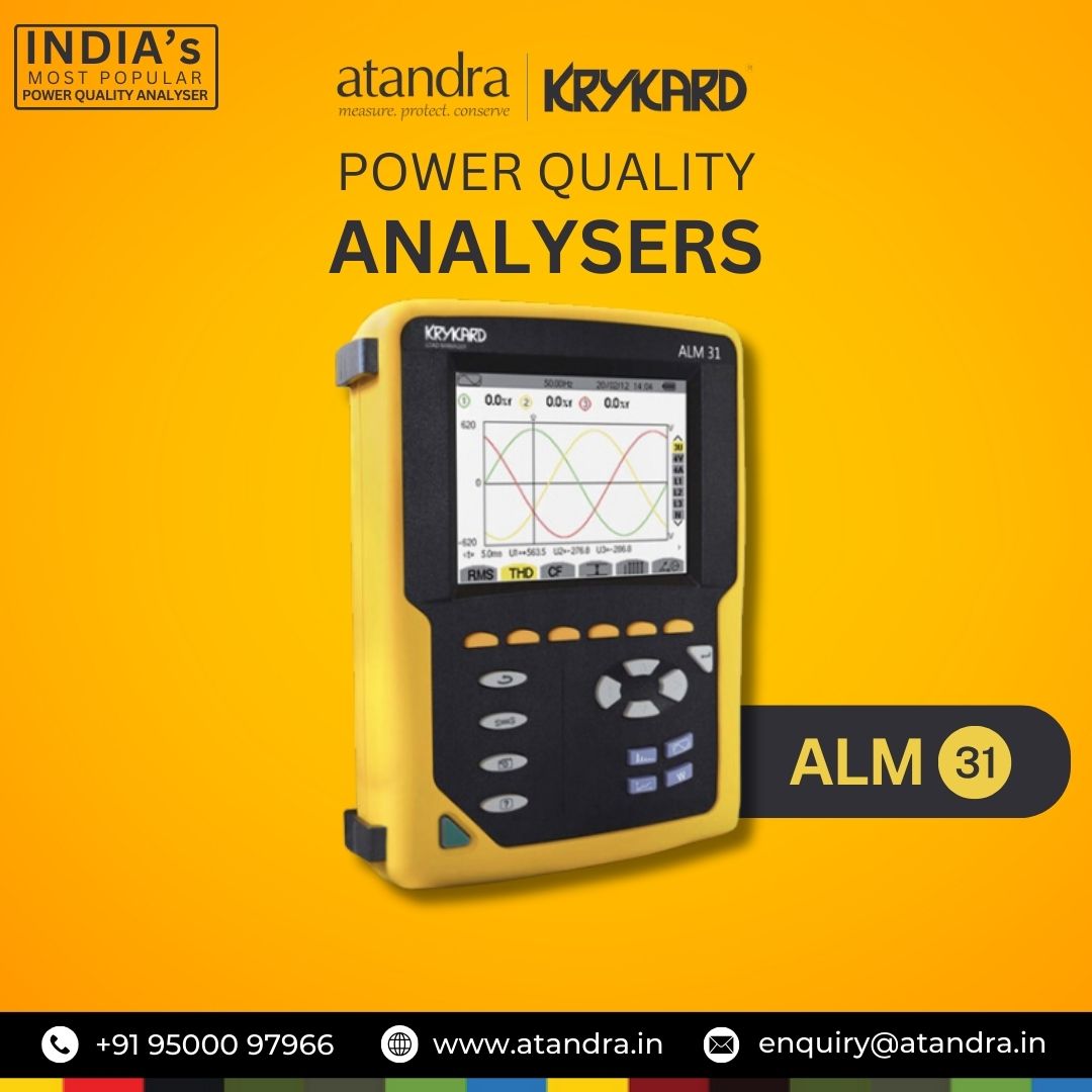 Introducing the Krykard ALM 31 Power Quality Analyzer, built to IEC 61000-4-30 standards for accurate assessment. 

Contact us today at +91 95000 97966 or enquiry@atandra.in to know more.

Visit atandra.in for more details.

#PowerQuality #ElectricalEngineering