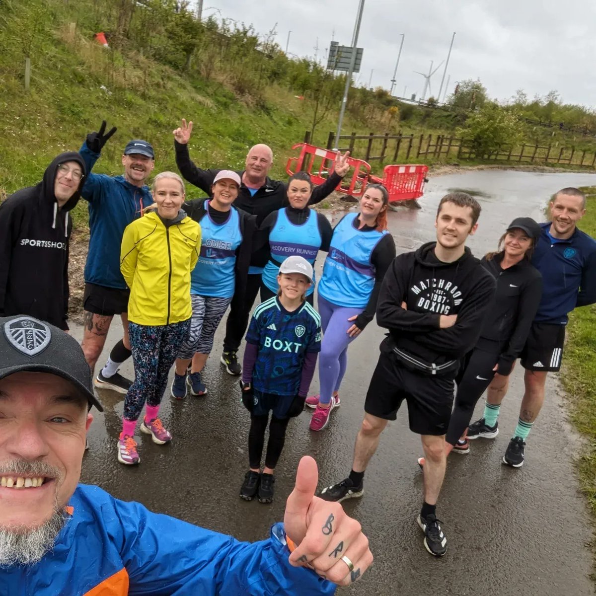 Soggy, cold and windy group 5k this morning. Well done for even getting out of bed this morning You're all amazing @alison_4life @EbanieBridges @PaulTonkinson @RunComPod @Dominicmatteo21 @JackBateson94 @BretC22 @Gaz_Kia_Davies @itsrichwilliams @forwardleeds @BARCALeeds @GetLeeds
