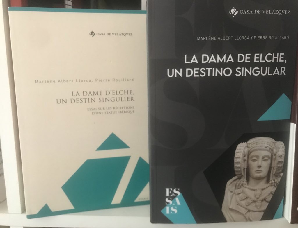 Una obra amb edicions en francès i espanyol per seguir la traçabilitat de la Dama d'Elx, des del seu descobriment fins a la seva actual exposició al @MANArqueologico #Arqueologia #ibers #art #museus