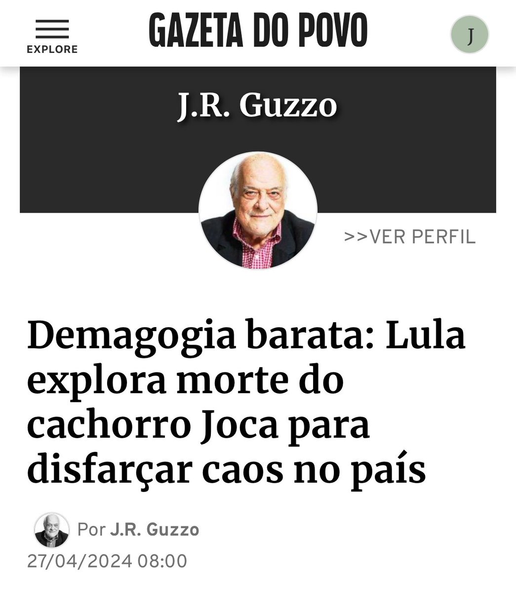 Guzzo descreve o governo das virtudes irrelevantes e dos vícios varridos para debaixo do tapete. 👇 “É uma atitude em geral virtuosa, civilizada e perfeitamente legal ter pena de animais maltratados. Também é uma questão que deve ser tratada nos limites do comportamento