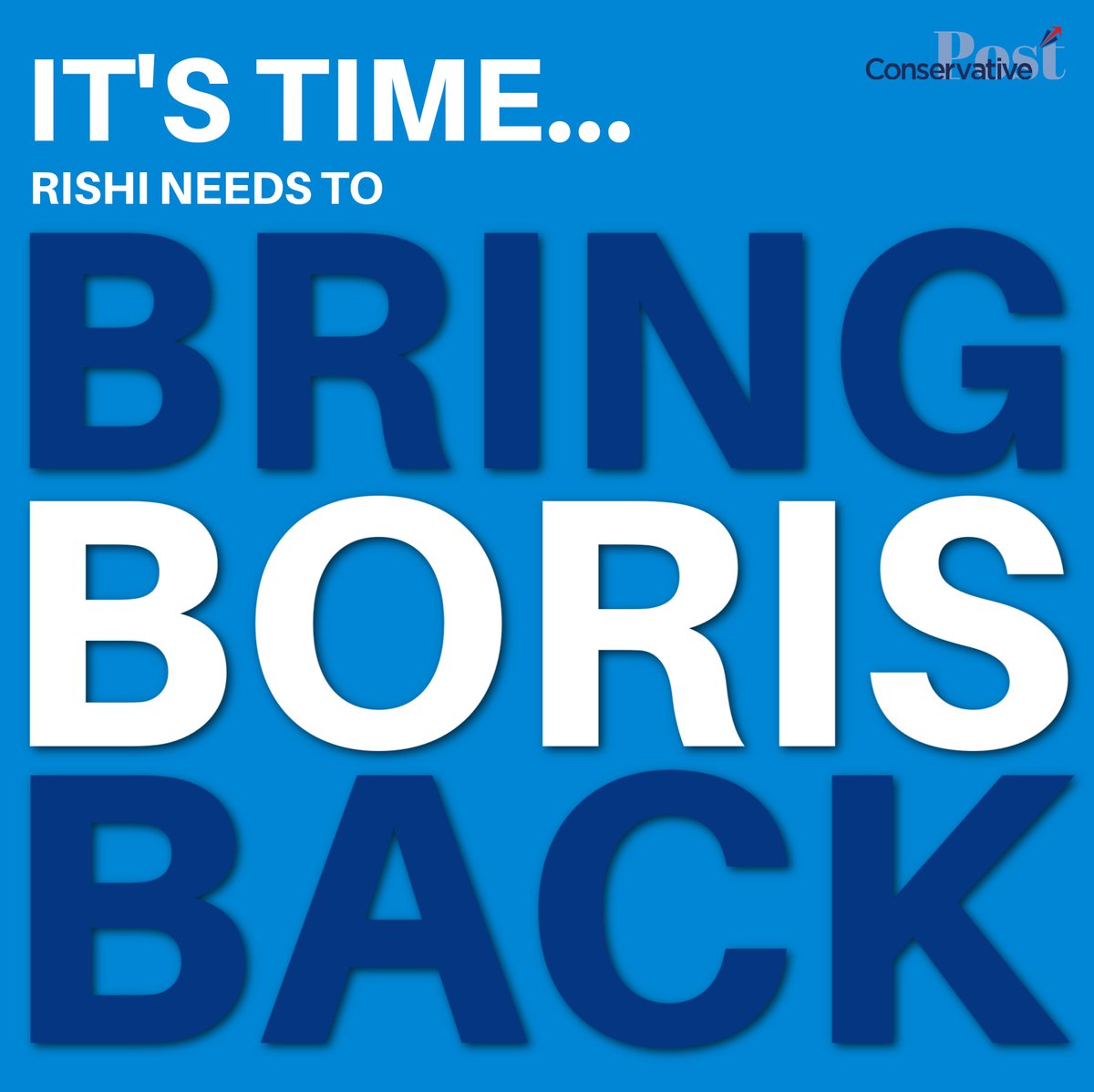 Come on @RishiSunak. You know what to do. Make him a Lord and bring back the people's choice, the member's rockstar and our election winning machine who Labour fear the most. Never before in the field of political conflict has one man been needed by so many. #BringBackBoris