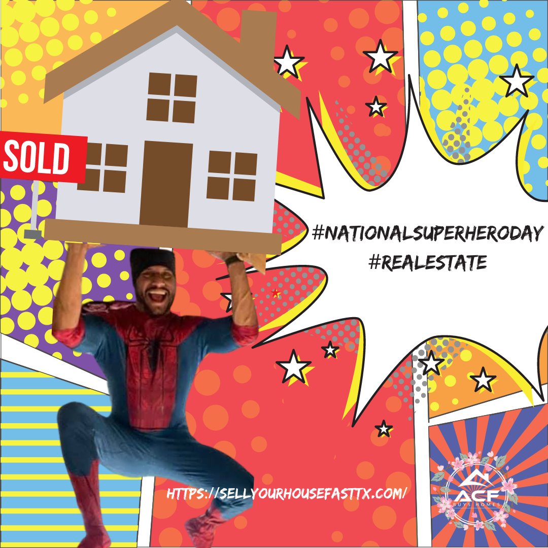 Happy National Superhero Day! Real estate investors might not wear capes, but we use our knowledge and experience to help people achieve their financial goals. 

#NationalSuperheroDay #RealEstate #HelpingPeople
