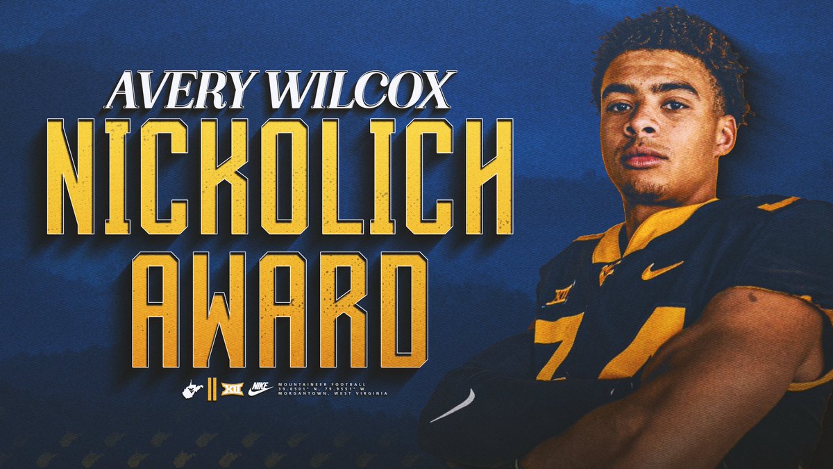 Congrats to @averyjwilcox on being named the 2024 Tommy Nickolich Memorial Award recipient 👏 #HailWV