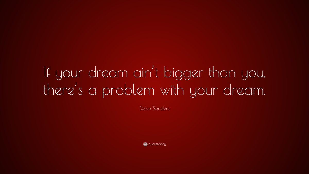 If your dreams ain't bigger than you, there's a problem with your dream.

#ThinkBIGSundayWithMarsha #EndViolence #EliminateBullyingBasedViolence #SuicideAwareness #bullying #awareness #mentalhealth #humanity
