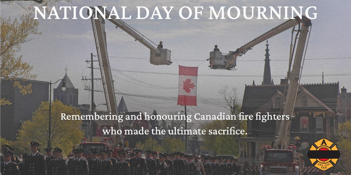 On this #NationalDayofMourning2024, we reflect on the sacrifices made by fire fighters who have died in the line of duty from cancer and from other causes. 

In their memory, we vow to fight every day to make our dangerous job safer. #IAFF #LODD