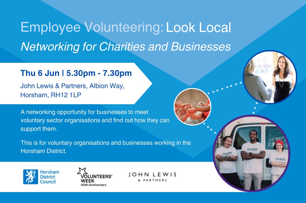 There are many ways that your business can support local charities & help communities. Why not book a place at our networking evening in June to find out what local opportunities there are for your staff?

Book your free place: orlo.uk/DlD6k

#CSR #EmployeeVolunteering