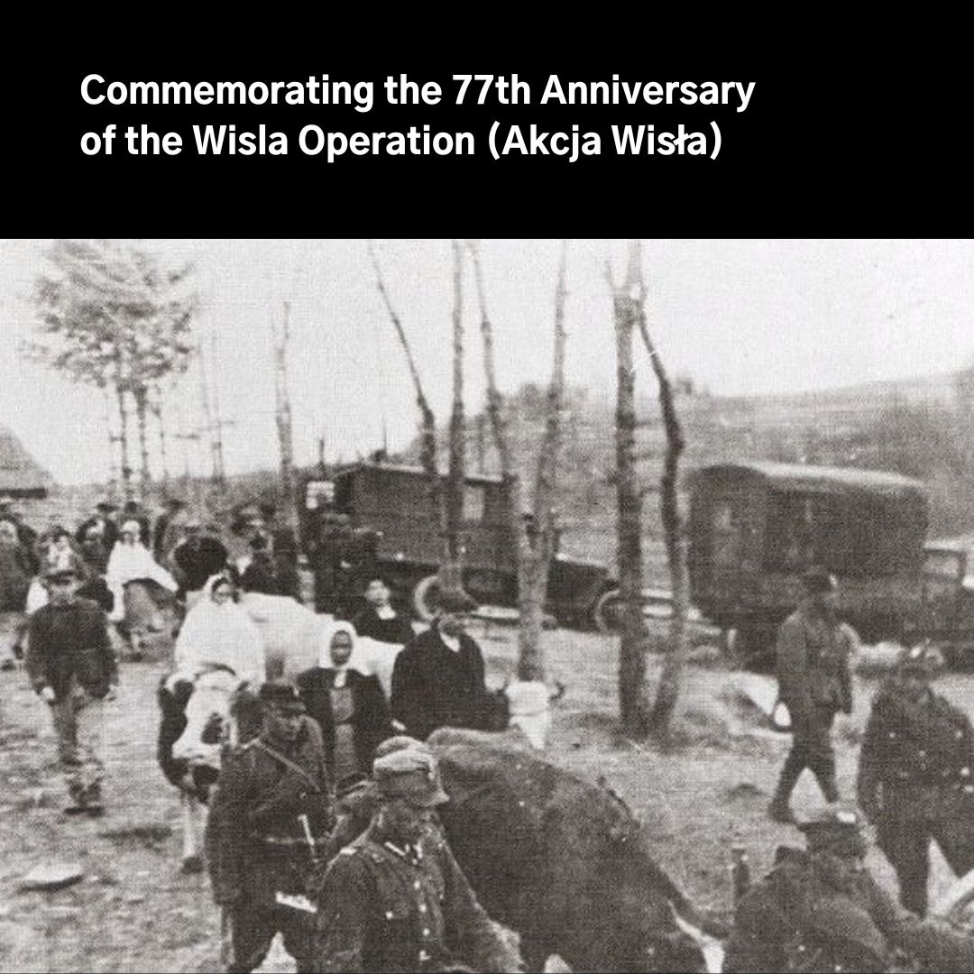 Today marks the 77th anniversary of the beginning of the Wisla Operation (Akcja Wisła), the forcible deportation by the Soviet-backed Polish government of Ukrainians from their ancestral lands in what is today eastern Poland. Read the full statement: ucc.ca/2024/04/28/com…