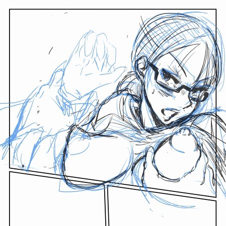 センシティブ設定し忘れました(;^ω^)
ので削除して再掲

描いては消しを繰り返して今日一日かけて1コマも完成してません(昨日は先週の続きの1コマだけ完成💦) GW中に完成するんじゃなかったの～っ!? 