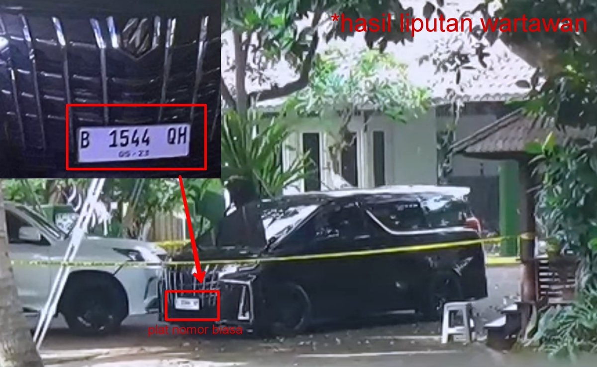 xv_stil's tweet photo. KEJANGGALAN KEMATIAN BRIGADIR RAT DI RUMAH PENGUSAHA BATU BARA.

Ini ada beberapa kejanggalan yg gua temukan:
1. Perbedaan plat nomor kendaraan
 a. hasil rekaman cctv
 b. hasil liputan wartawan https://t.co/aXAckLDceL