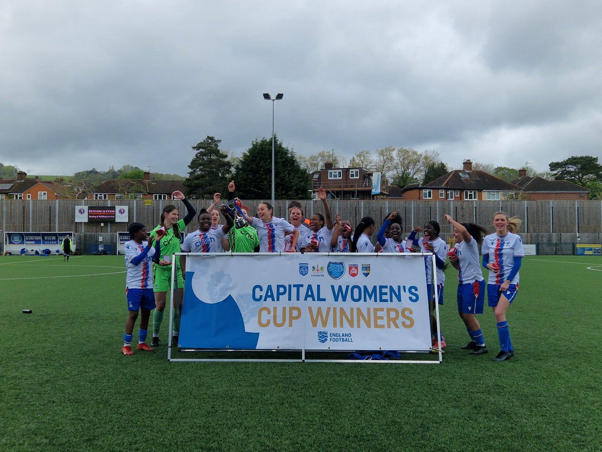 Congratulations to @cpfc_w U18s, who are the winners of the #CapitalWomensCup Junior final ⚽️🙌