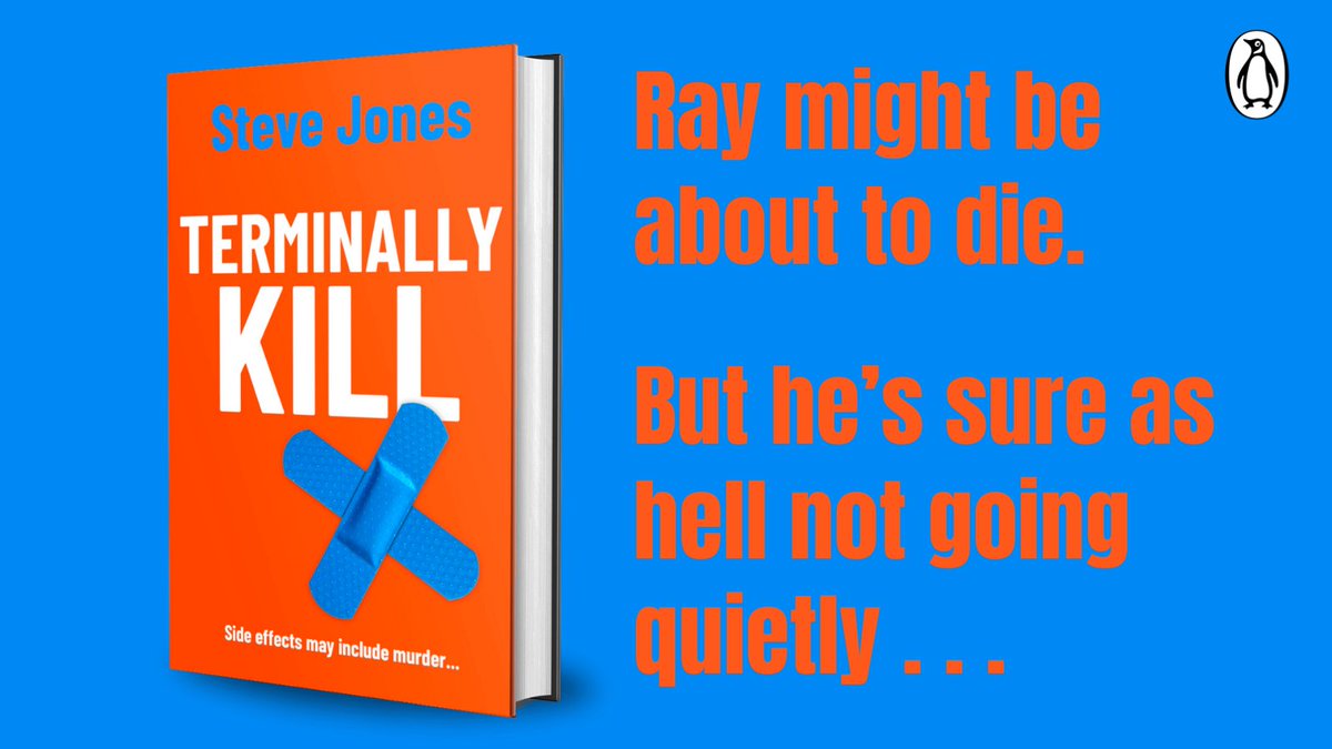 Who says cancer makes you the victim? Join Ray on his quest for vigilante justice . . . 'Spectacular. Terminally Kill reads like Richard Osman with more blood' TONY PARSONS #TerminallyKill by @stevejones, preorder your copy now: amazon.co.uk/Terminally-Kil…