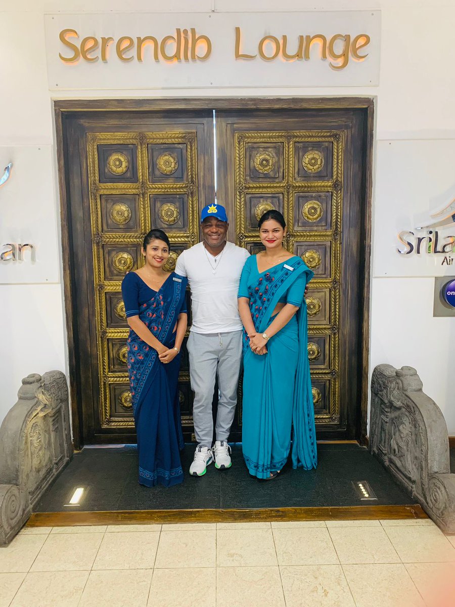 SriLankan Airlines is delighted to welcome the West Indies' cricketing legend, Brian Lara, aboard our flight. We are honoured to extend him our trademark warmth and hospitality during the journey and at Serendib Business Class Lounge at BIA. #SriLankanAirlines #Iflysrilankan