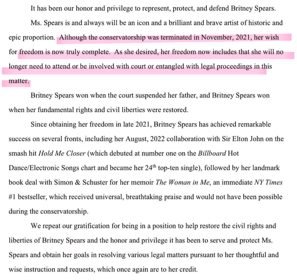 So, no #JusticeForBritney! They settled out of court.. All of them!HOW?
NOW, does B have her complete FREEDOM? Didn't state that! Is her team still surrounding her like a group of hyenas? That's what I need to know! 
#JusticeForBritney 🩷 #BritneySpears #Britney  #MathewRosengart
