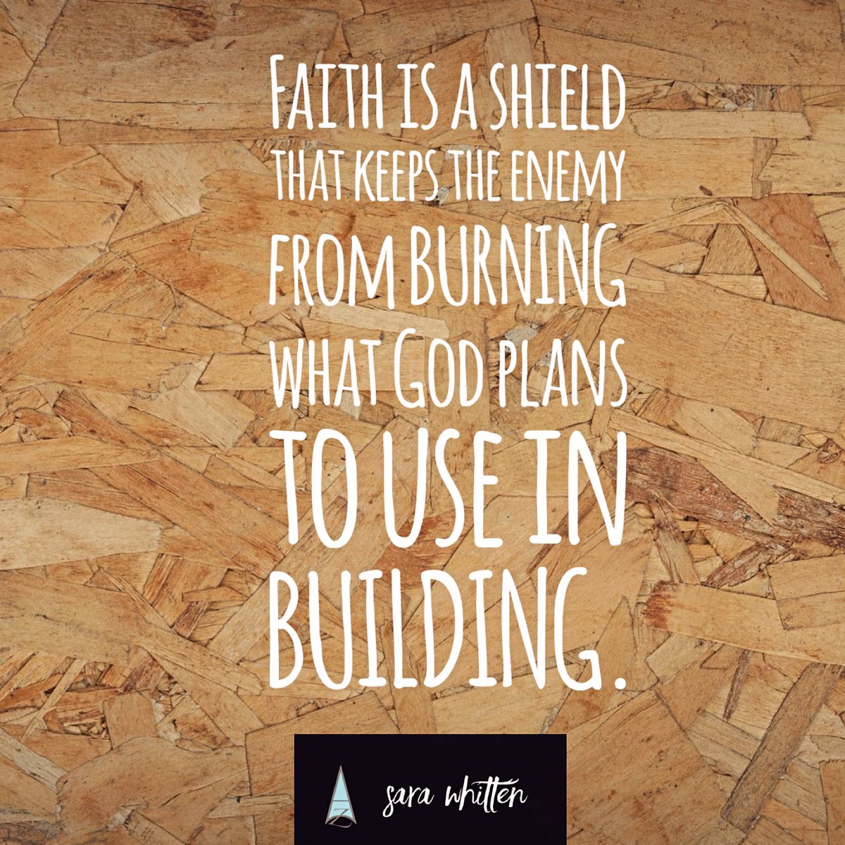 #shieldoffaith #nodoubts #godisbuildingthis #choosefaith #hearGod #sarawhitten