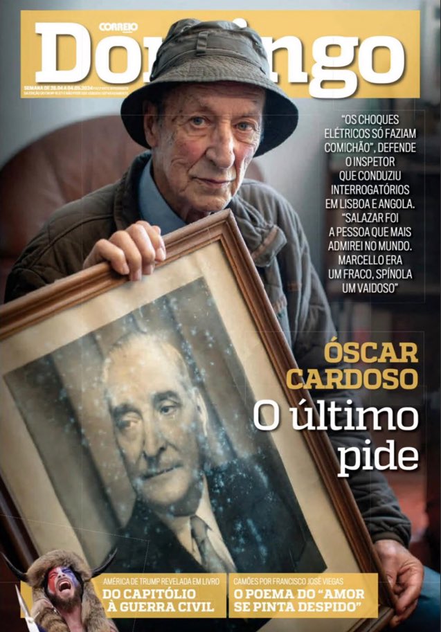 Esta capa é das coisas mais desprezíveis que já vi. Relembro que Cavaco Silva recusou uma pensão vitalícia a Salgueiro Maia, mas atribuiu uma pensão idêntica a Óscar Cardoso e António Augusto Bernardo, ambos inspectores da PIDE. Não esqueçam isso quando falarem de Cavaco.