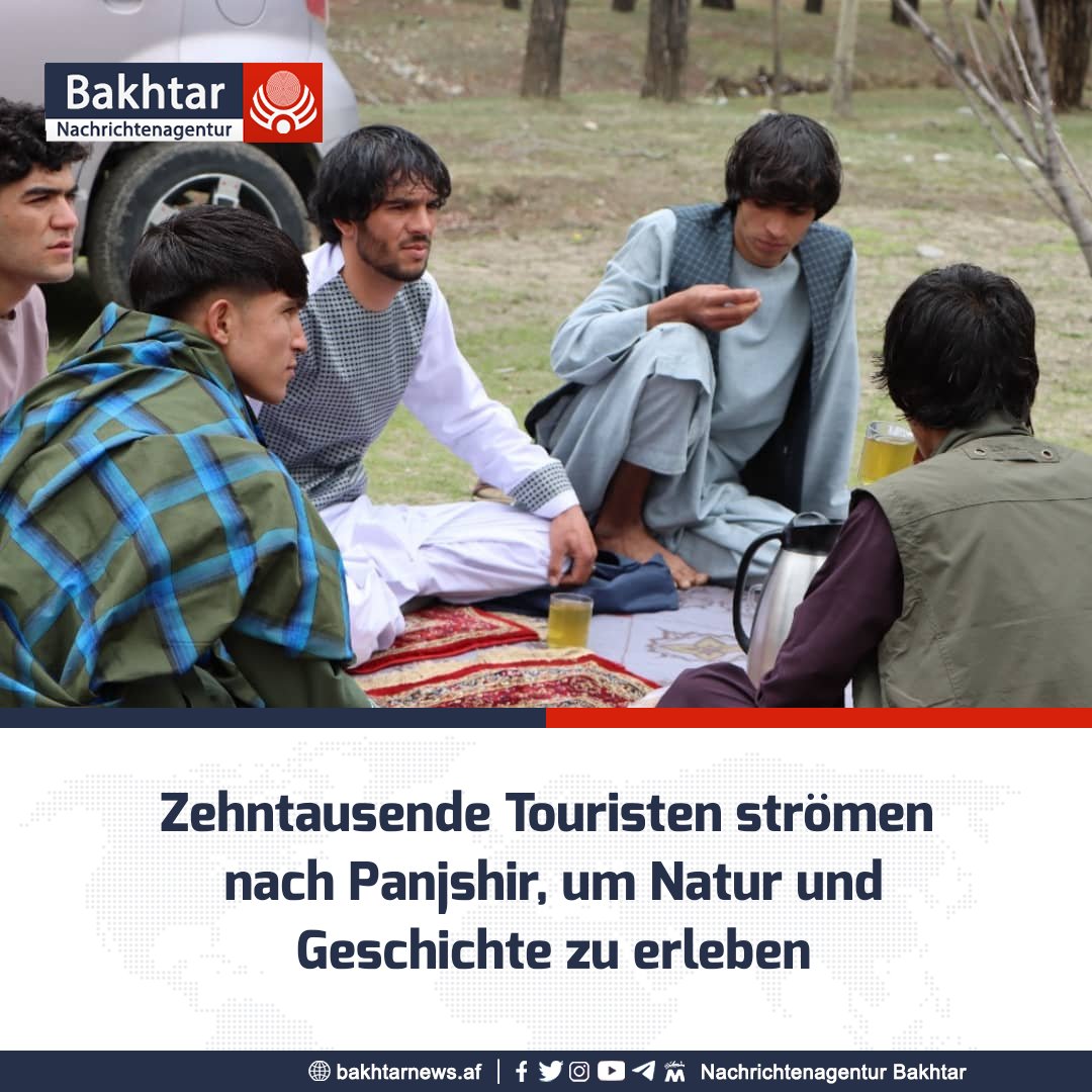 In den letzten Wochen haben Berichten zufolge rund zehntausend inländische und ausländische Touristen die Provinz Panjshir besucht, um ihre natürlichen Attraktionen und historischen Stätten zu erkunden.