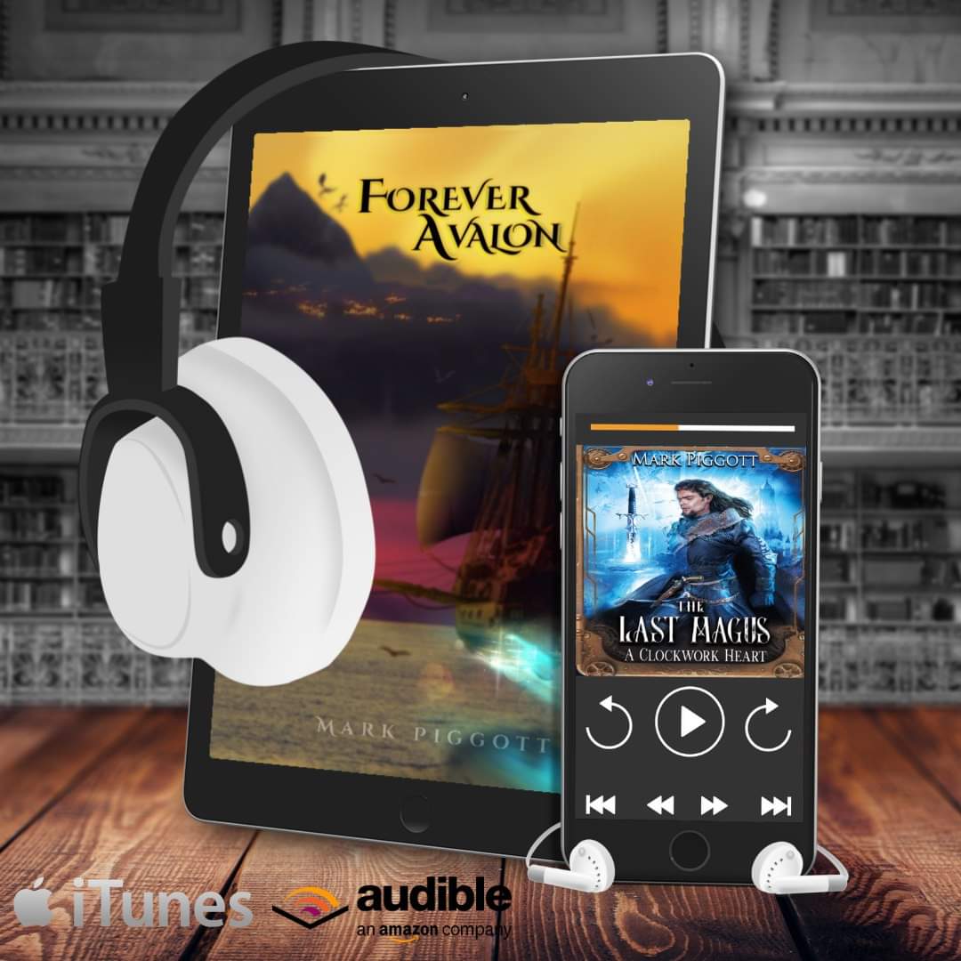 Stream your favorite #steampunk and #fantasy in an #audiobook from award-winning #IndieAuthor Mark Piggott. Journey on the shores of FOREVER AVALON and rediscover the Arthurian legends, narrated by Traci Odom Voice Artist. Travel to a world of magic and machines and discover a…