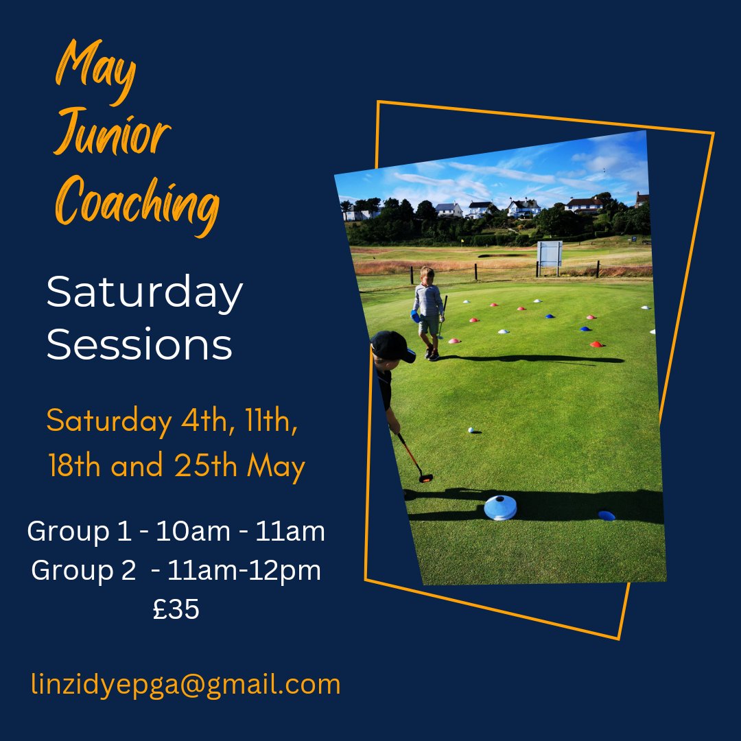 Lots happening in May for junior golf <a href="/theWKGC/">The West Kilbride Golf Club</a> 🤩⛳️

Email linzidyepga@gmail.com to sign up or contact the shop on 01294 823042 to book in ⛳️ #juniorgolf #growthegame #golftots #getintogolf