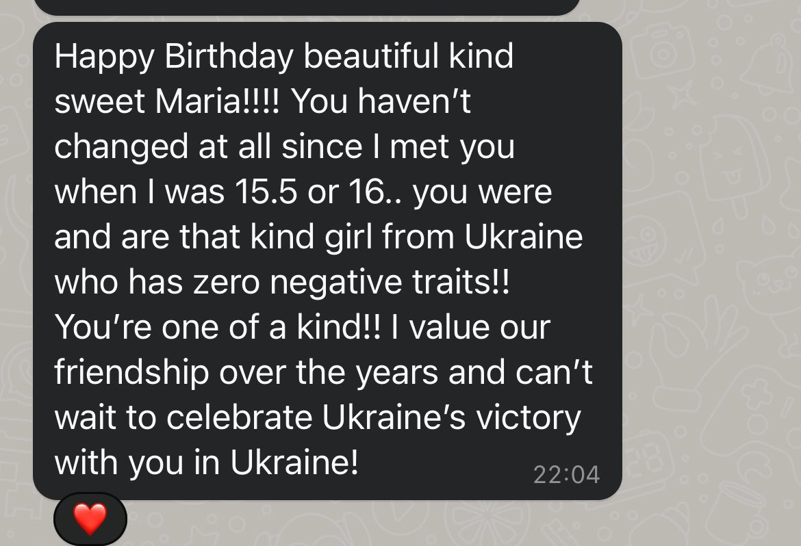 Thank you all for burfday love. This is my favourite bday message this year 💞