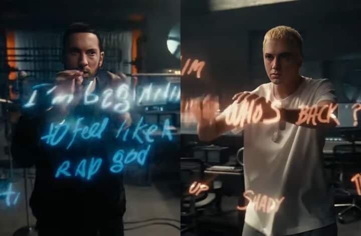 The last time Slim Shady and eminem saw each other again was in the #SuperBowl2022 trailer.
