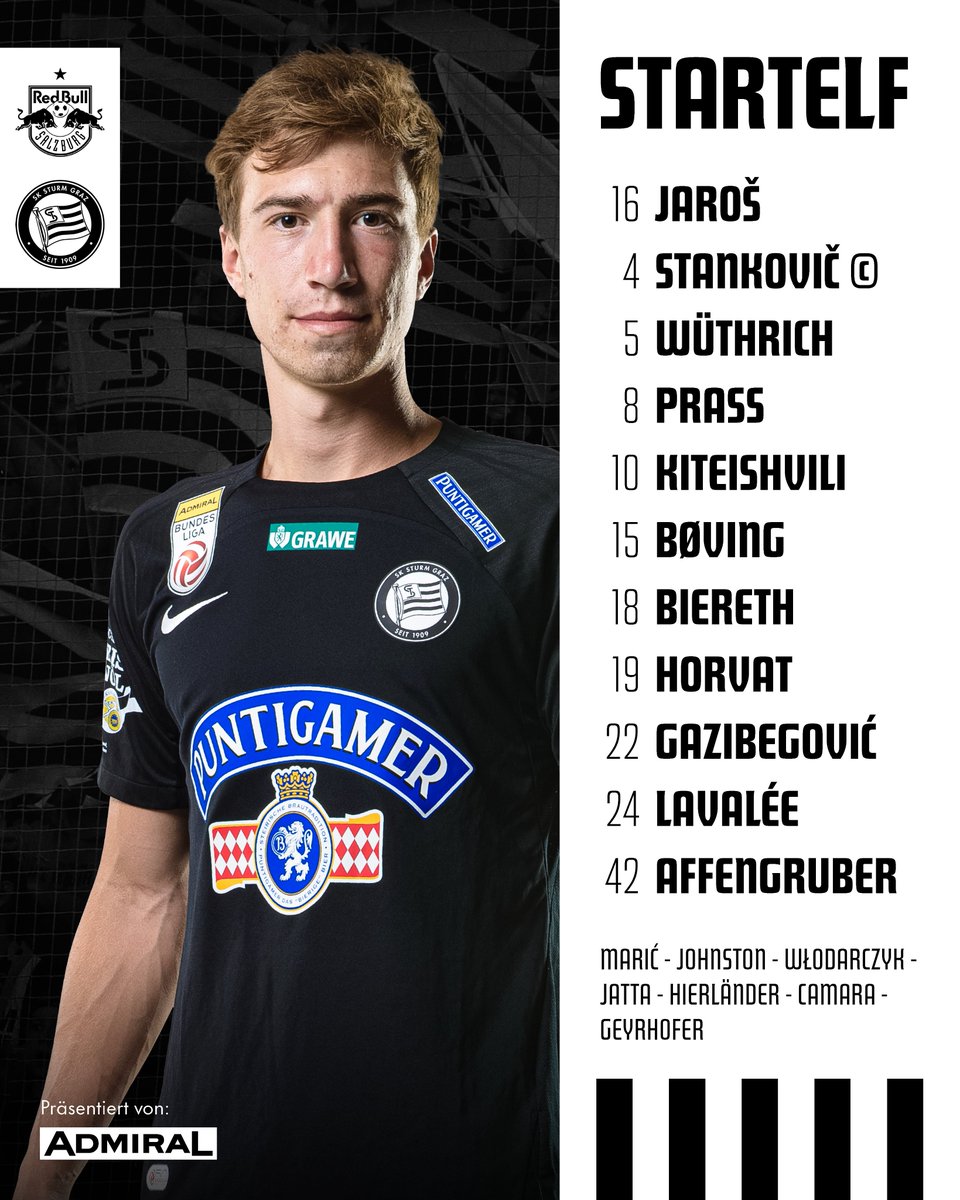 SKSturm's tweet photo. ⚫️⚪️ 𝐒𝐭𝐚𝐫𝐭 𝐗𝐈 ⚫️⚪️ #sturmgraz #AdmiralBL #RBSSTU #ADMIRAL
____________  
RBS -:- STU |⏱️17:00 https://t.co/eEur4zCzg2