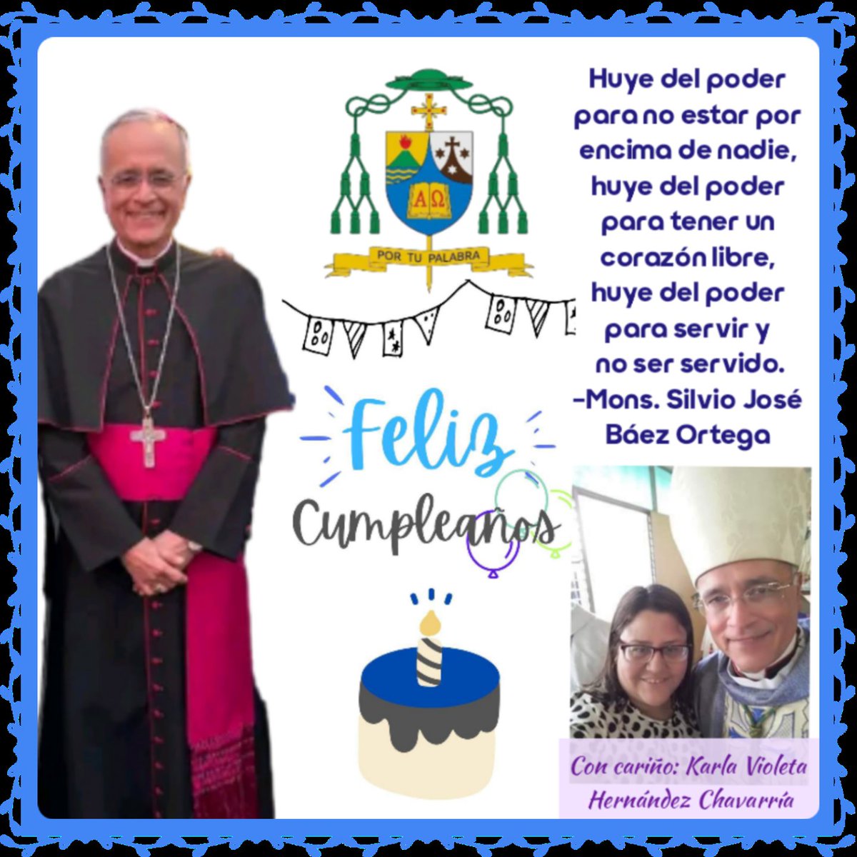 Hoy está de cumpleaños, un ser de luz escogido de Jesús, Mons. @silviojbaez , le deseo que los del Altísimo le sigan dando abundantes bendiciones, la humildad que le caracteriza y la sabiduría que nos comparte con ese amor incansable por sus ovejas. 🎉🙏🏼☕