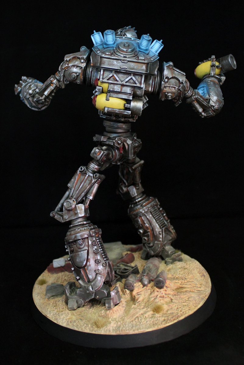 I know I only posted a WIP yesterday but I finished liberty prime and ngl it's pretty dope @Modiphius #fallout #Fallout4 #falloutwastelandwarfare