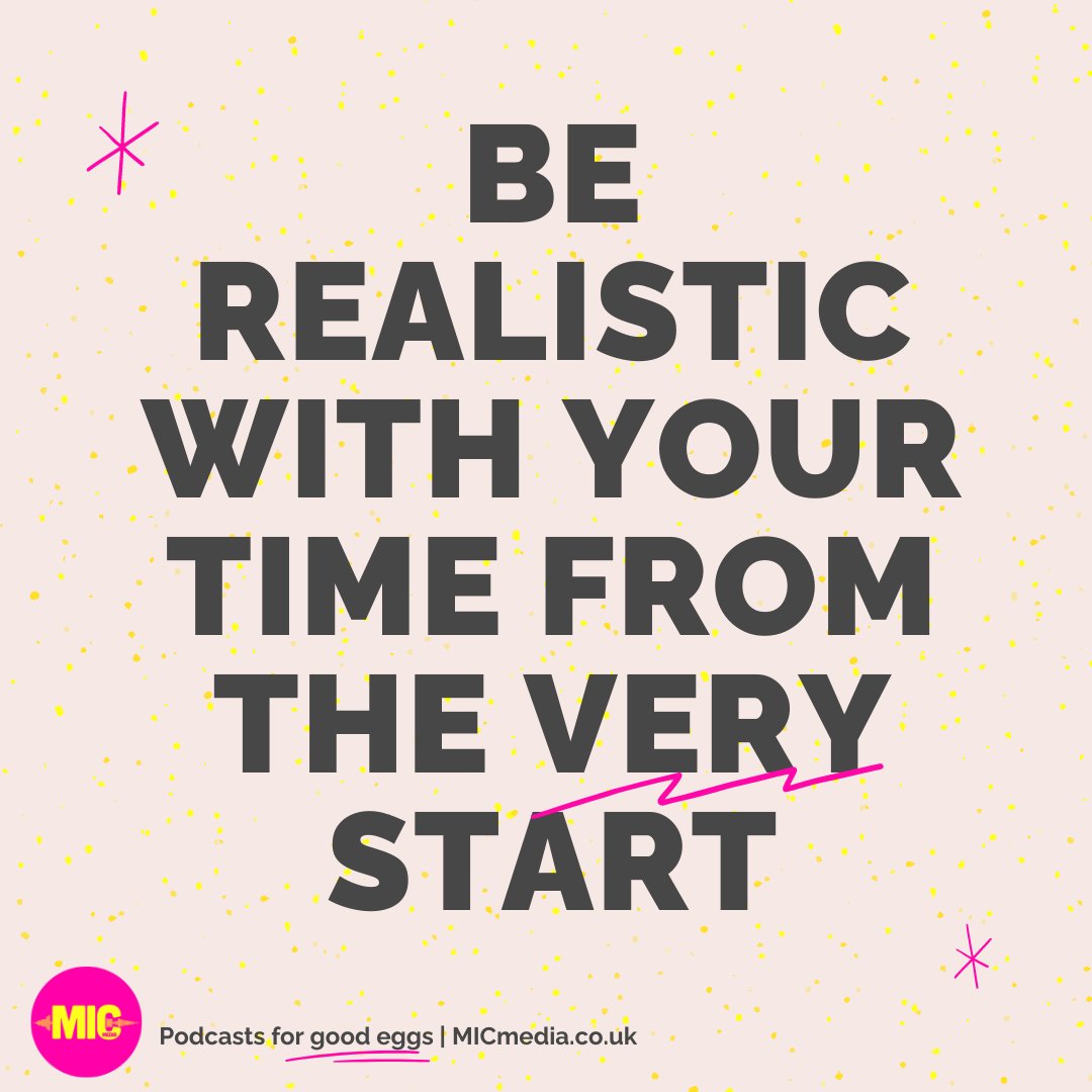 Thinking of starting a podcast? The biggest reason they fail? Time vs Ambition! It's a marathon, not a sprint. Be realistic about your schedule. ️ Start simple, then add on. Don't let your podcast become #podfade! #podcastadvice