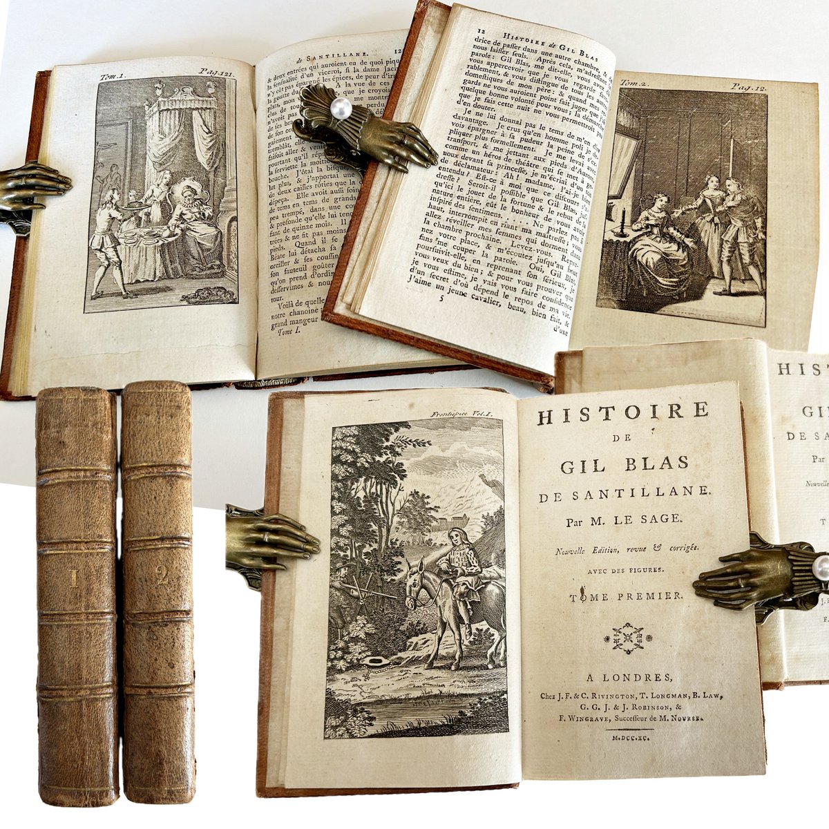 1790 'Histoire de Gil Blas de Santillane'
Volumes 1 & 2 Only No Reserve Auction - #18thcentury #History #GilBlas #French #Antiquarian #frenchlanguage #antique #illustrations #ClassicBooks -->>>>>>>>> ebay.com/itm/1963686809…