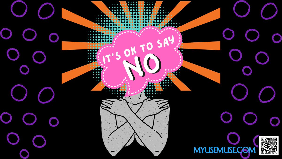 It's easy to overcommit and then stress out.  It's ok to say no.  Practice doing it & join myusemuse.com! #usemuse #usemusecreate #usemusecreators #usemusecreations #usemusecommunity #usemusesquadgoals #usemusebeinspired #usemusebeamuse #selfcaresunday #wellnesstips