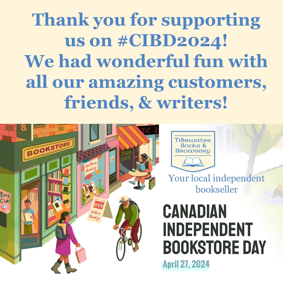 Thank you for supporting us on #CIBD2024!
We had wonderful fun with all our amazing customers, friends, & writers!

Visit us in person or online at tidewaterbooks.ca! 💕🇨🇦📚

#IReadCanadian #ShopSmall #ShopLocal  #ShopIndie #ThinkIndie #BookLovers #IndieBookstores
