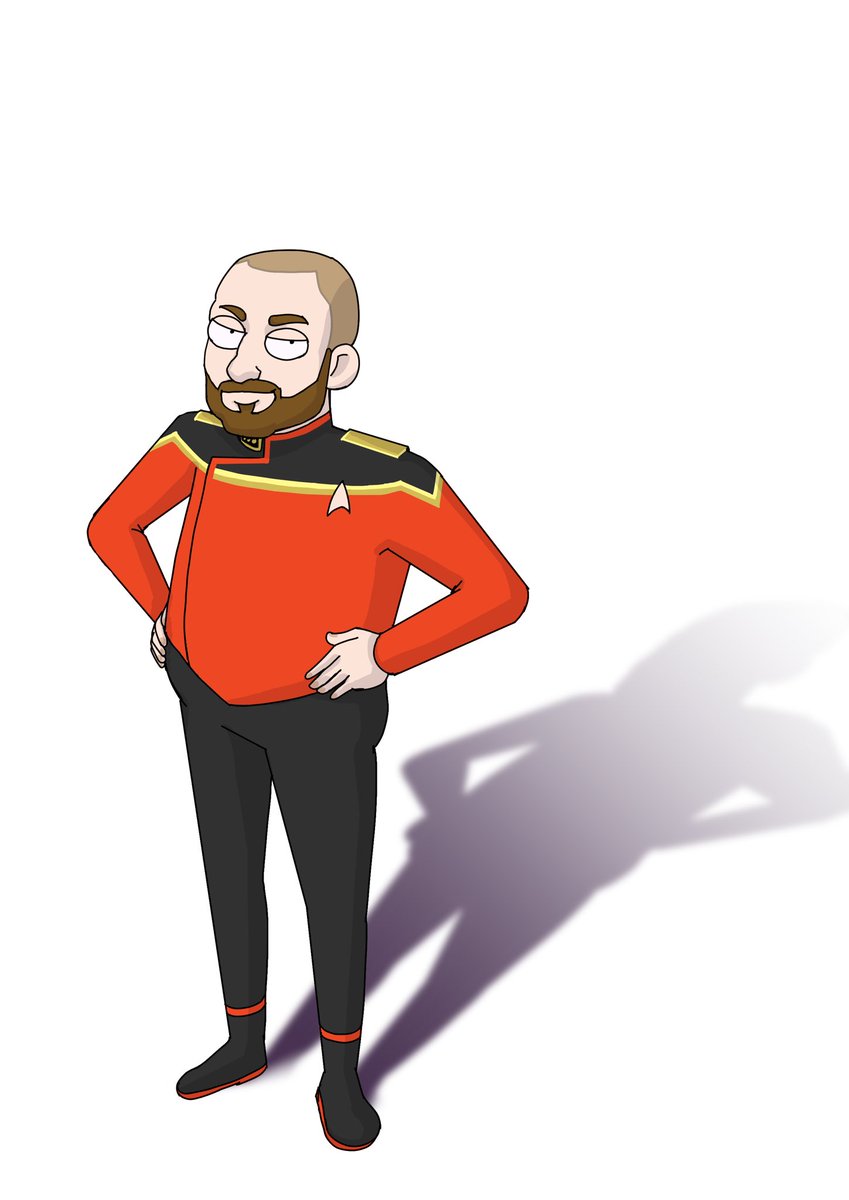 Fleet Admiral Julian reporting for duty on….#Starbase80 😅

Art by the AMAZING @jeandrawsstuff!!! #lowerdecks #startreklowerdecks