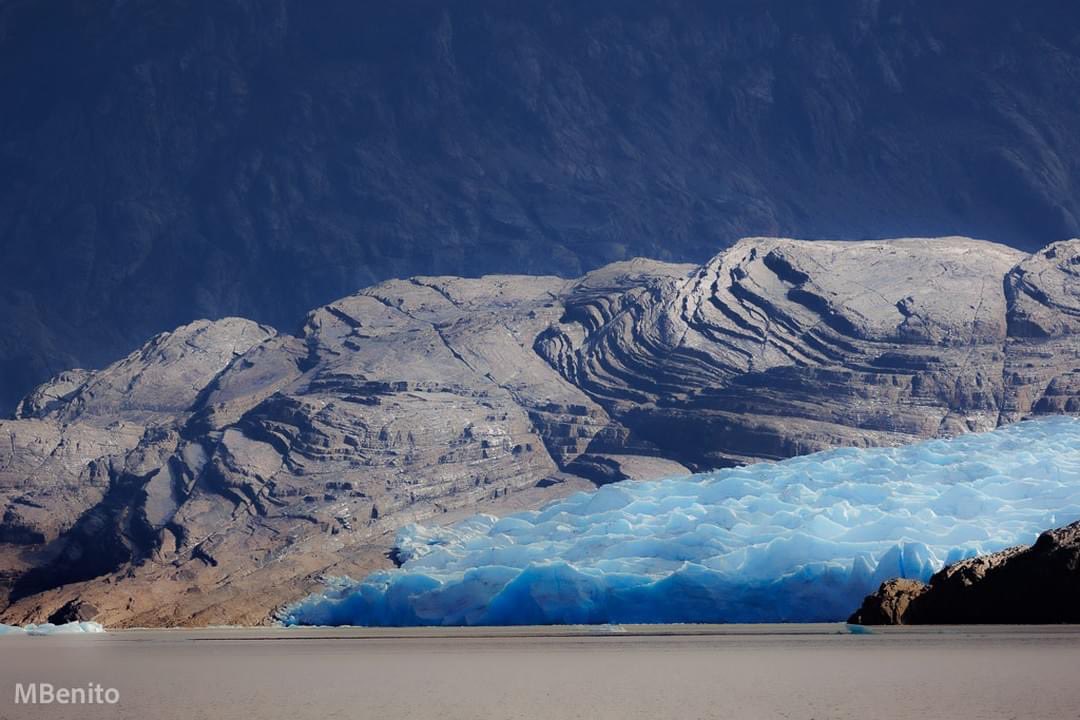 Uno de los tres frentes del glaciar #Grey #torresdelpaine