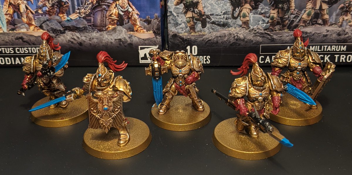 @LGBTQ_Warhammer They still need bases and a Stormcast head for the Shield Captain, but I consider them mostly complete.