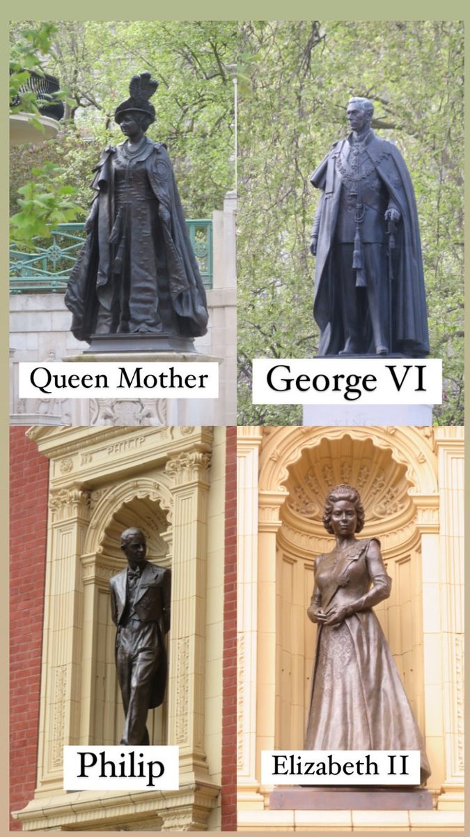 I like taking photos of statues. Sometimes, I have a picture of the whole family.

#queen
#dukeofedinburgh
#queenmother
#King 
#photooftheday