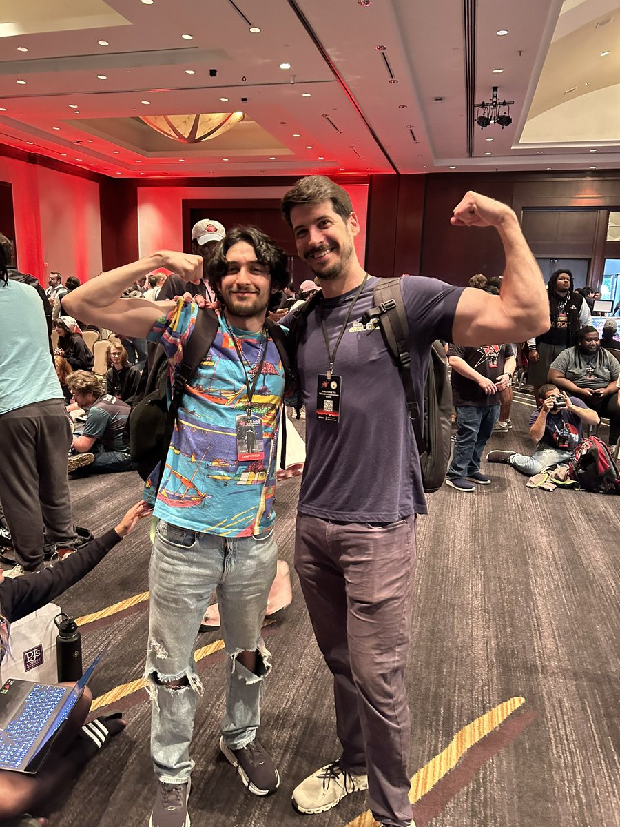 2023 vs 2024 always a pleasure getting to flex with my favorite streamer man :) thanks for the photo! @Bri4nF